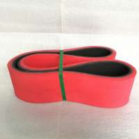 Red Rubber Coating Multi Ribbed Belts(Section PL100x1460)